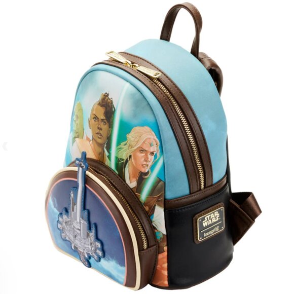 Brand New Loungefly STAR WARS THE HIGH REPUBLIC COMIC COVER MINI BACKPACK - Picture 6 of 6